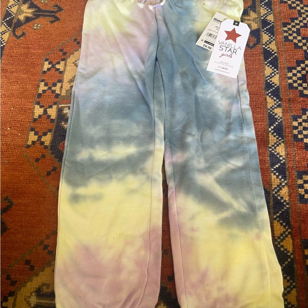 Vanilla Star Kids Pajamas - Tie-Dye Blue, Yellow, Pink